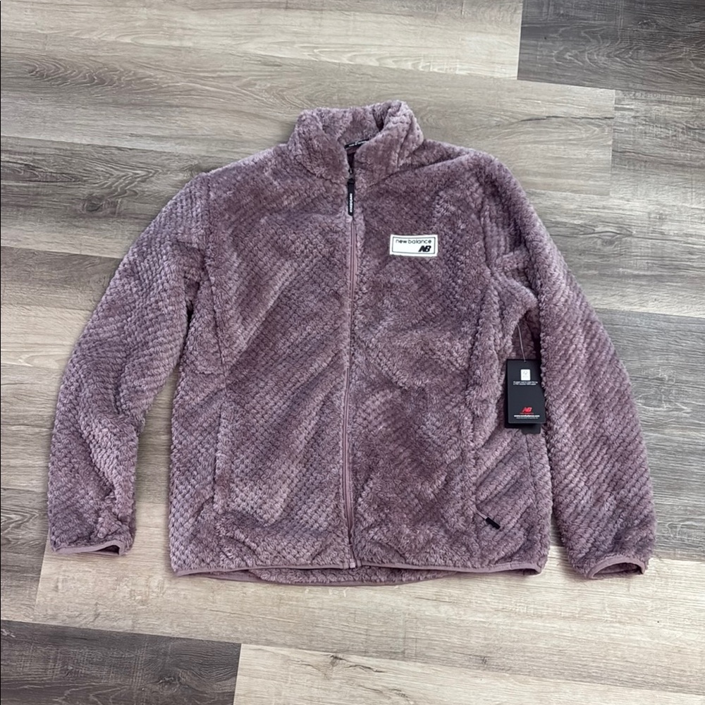 New Balance Purple Fleece Zip-Up Jacket